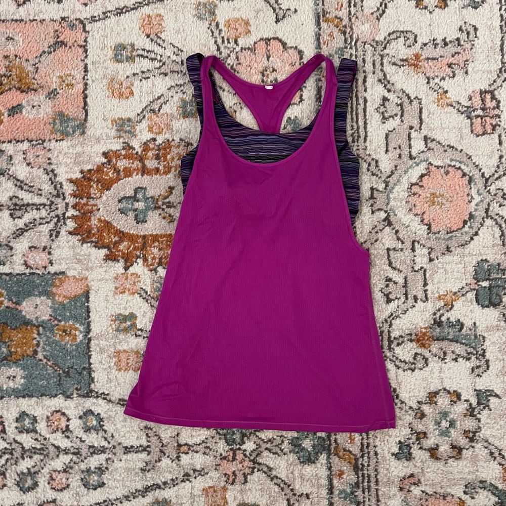 Lululemon Purple Racerback Tank Top